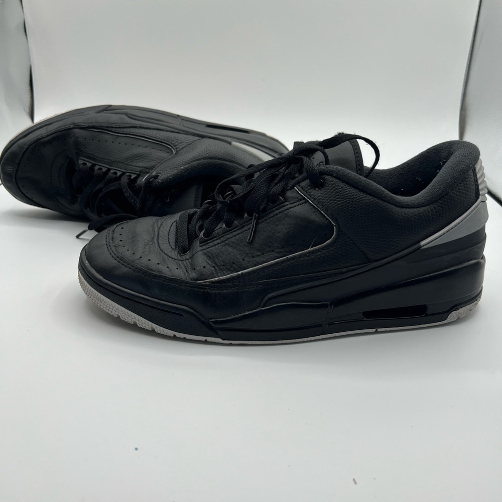 Jordan Black and Gray Sneakers: Air Jordan 2/3 “Black/Metallic Silver